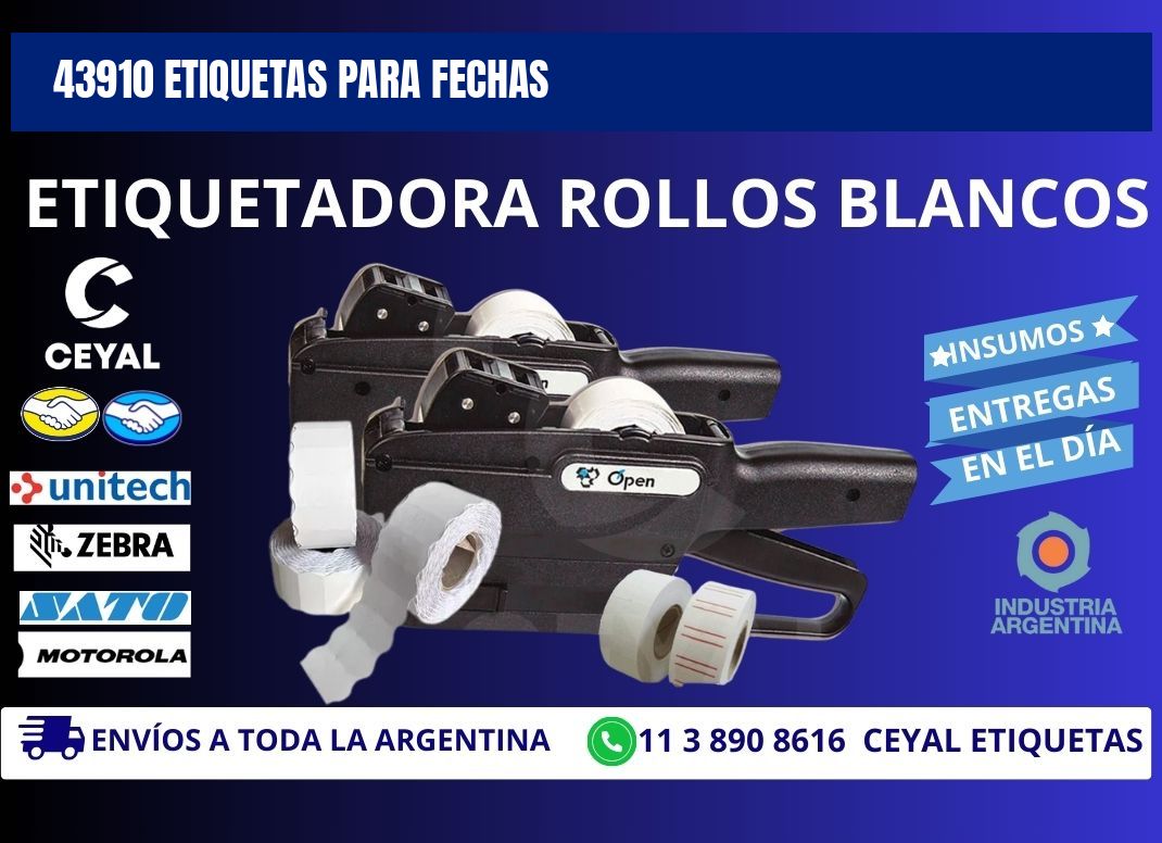43910 ETIQUETAS PARA FECHAS
