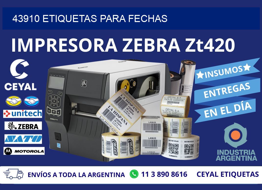 43910 ETIQUETAS PARA FECHAS