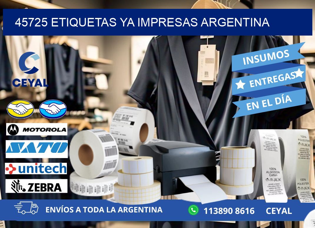 45725 ETIQUETAS YA IMPRESAS ARGENTINA