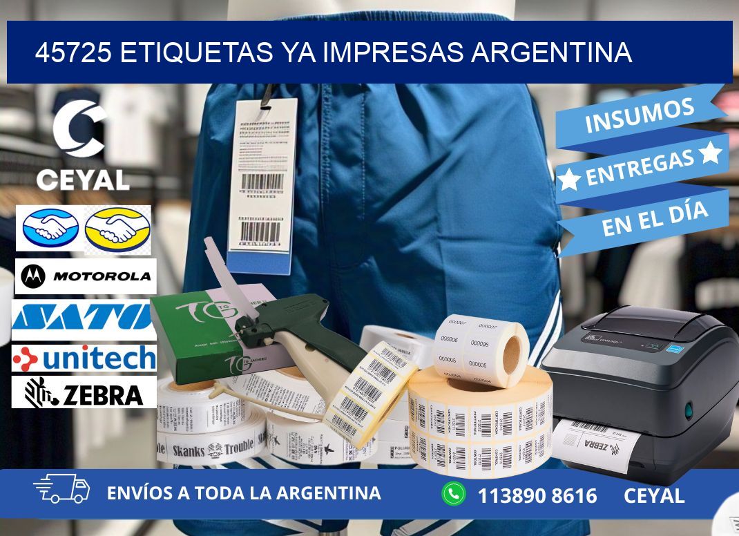 45725 ETIQUETAS YA IMPRESAS ARGENTINA