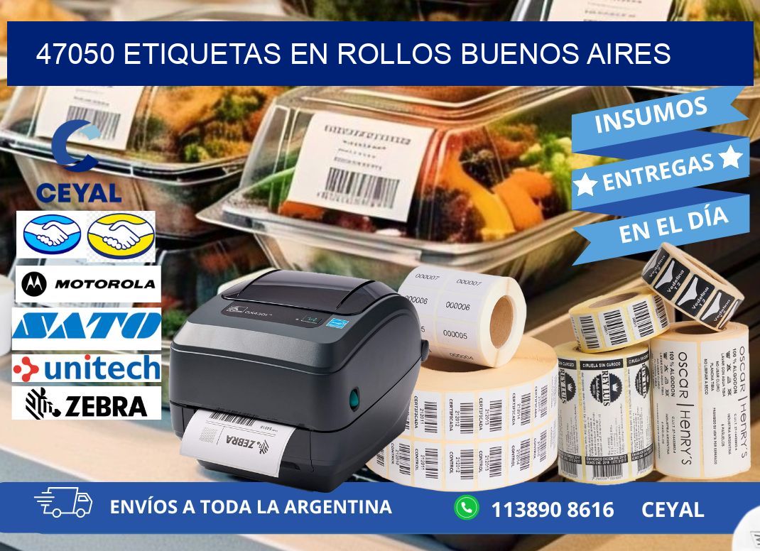 47050 ETIQUETAS EN ROLLOS BUENOS AIRES