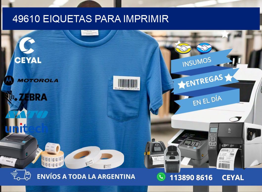 49610 EIQUETAS PARA IMPRIMIR