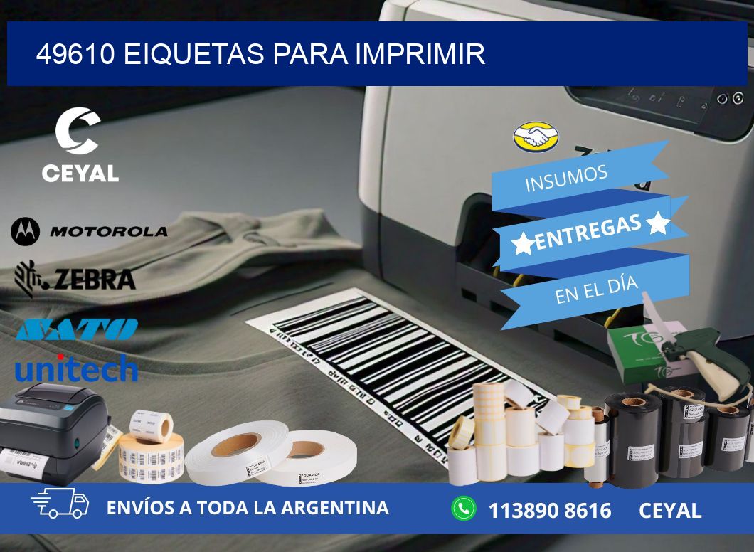 49610 EIQUETAS PARA IMPRIMIR
