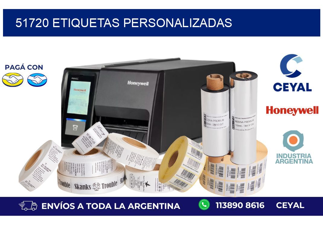 51720 ETIQUETAS PERSONALIZADAS