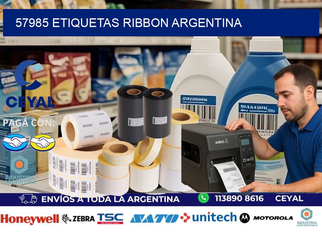 57985 etiquetas ribbon argentina