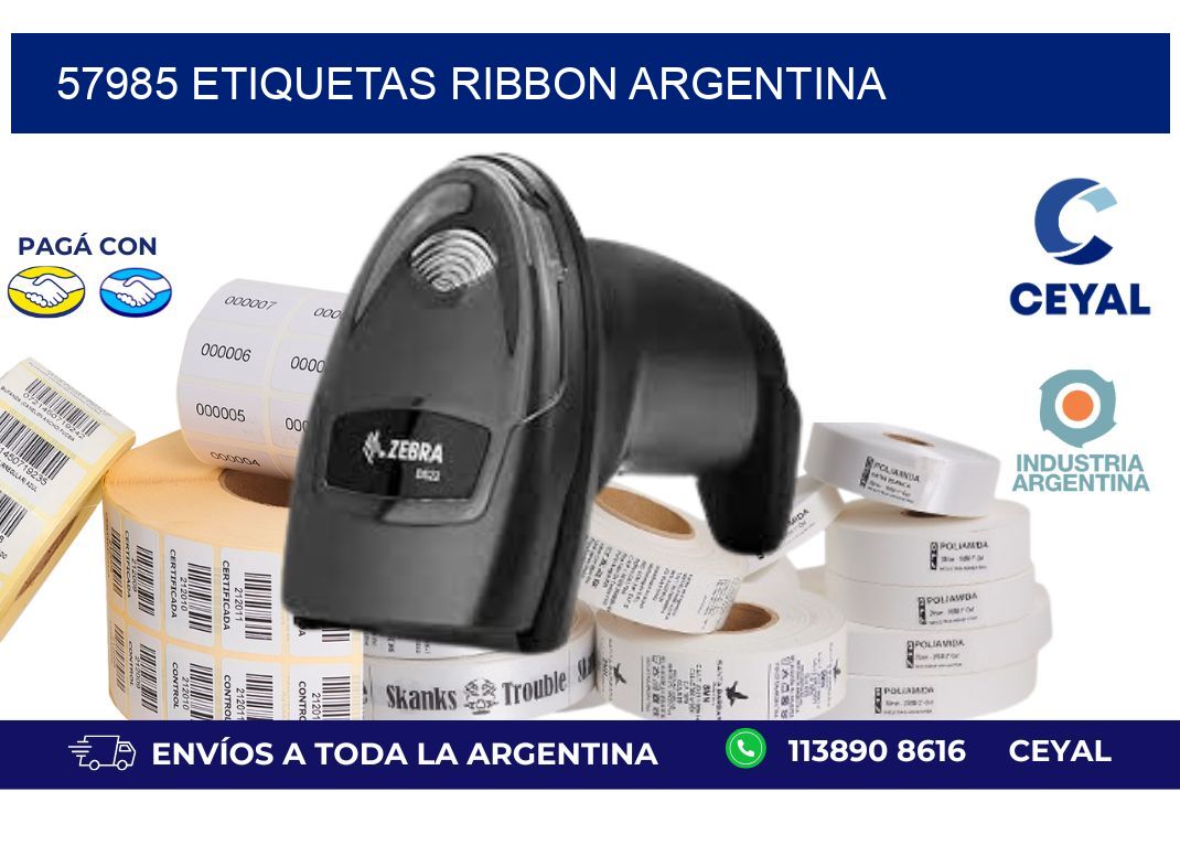 57985 etiquetas ribbon argentina