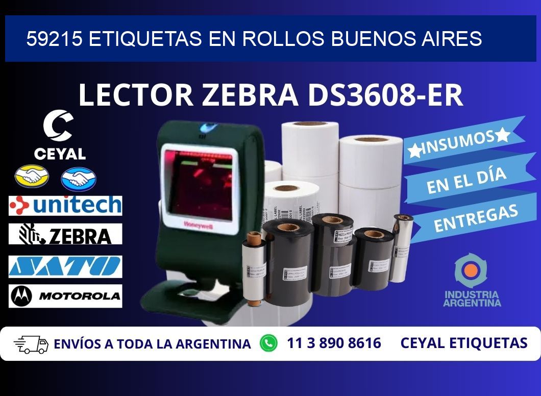59215 ETIQUETAS EN ROLLOS BUENOS AIRES