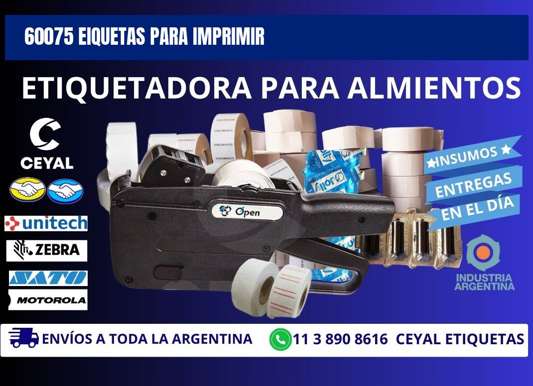 60075 EIQUETAS PARA IMPRIMIR