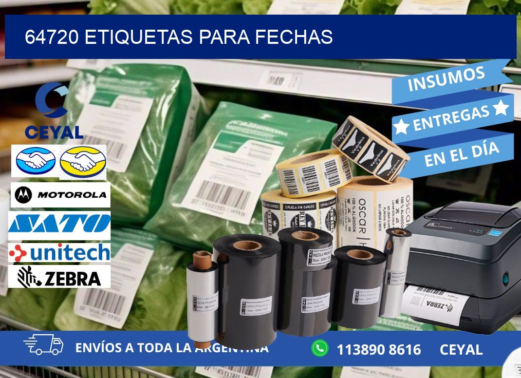 64720 ETIQUETAS PARA FECHAS