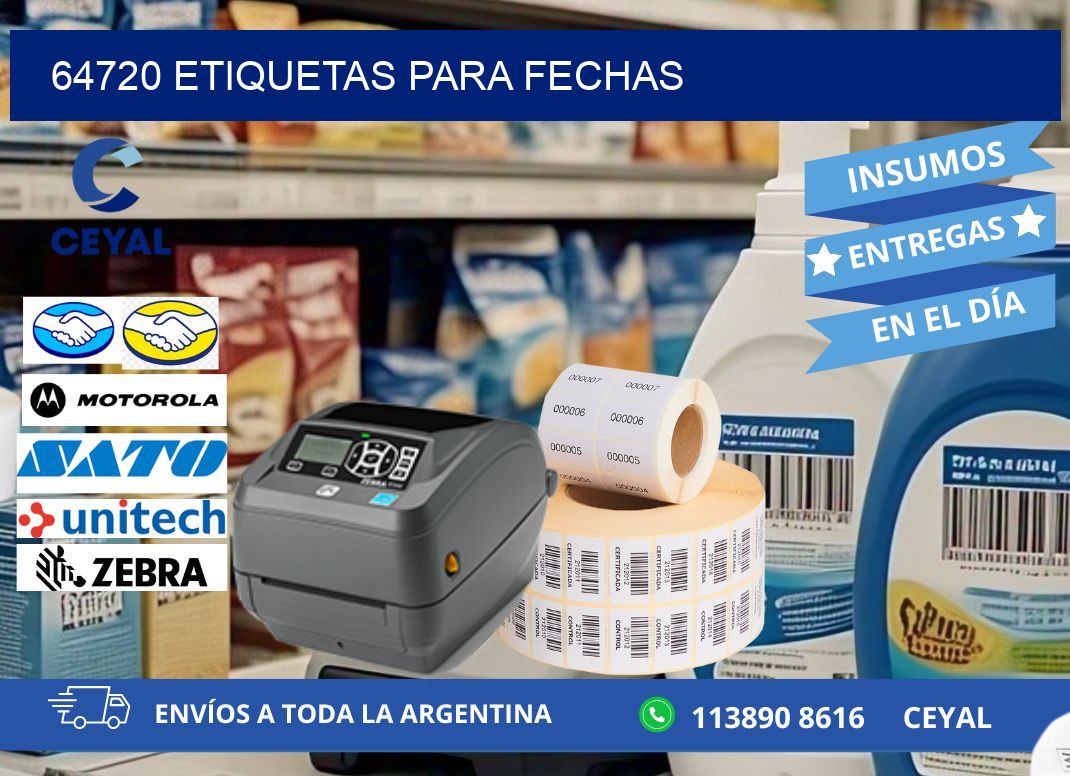 64720 ETIQUETAS PARA FECHAS