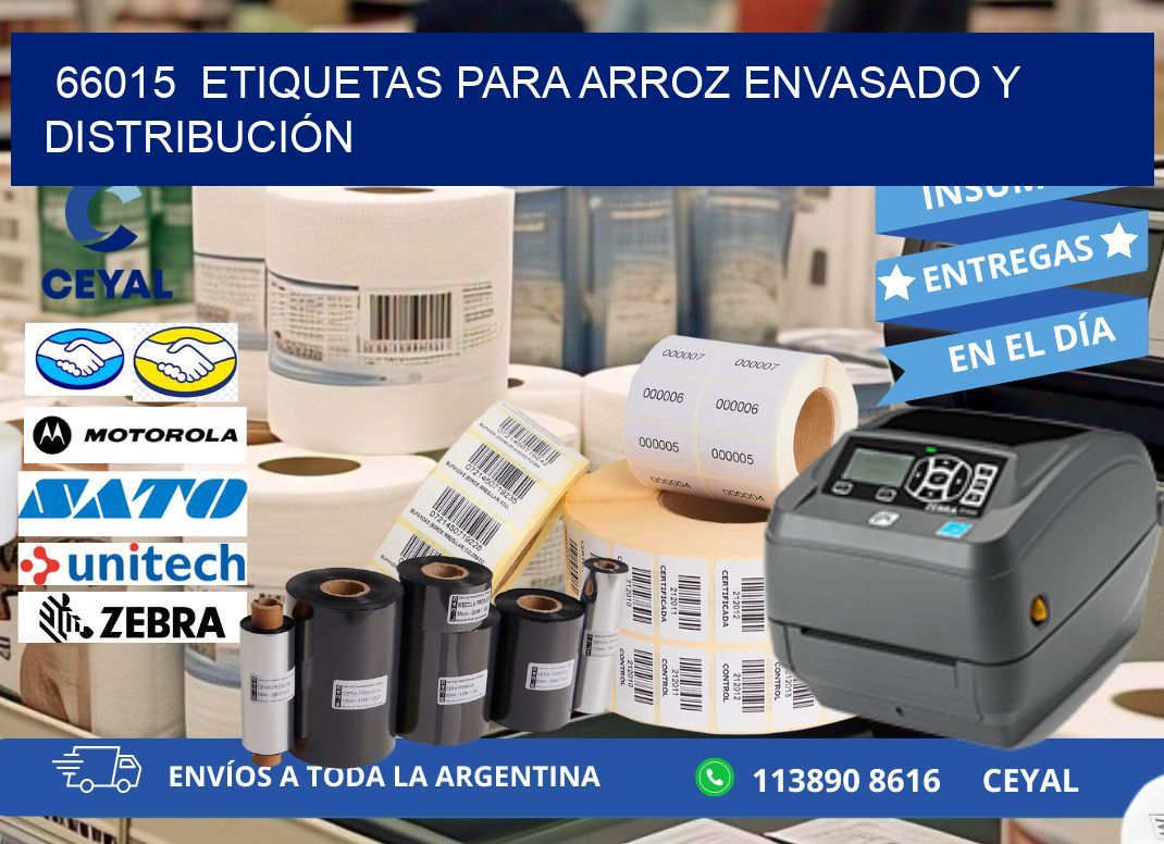 66015  ETIQUETAS PARA ARROZ ENVASADO Y DISTRIBUCIÓN