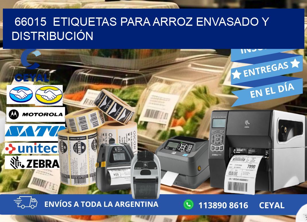 66015  ETIQUETAS PARA ARROZ ENVASADO Y DISTRIBUCIÓN