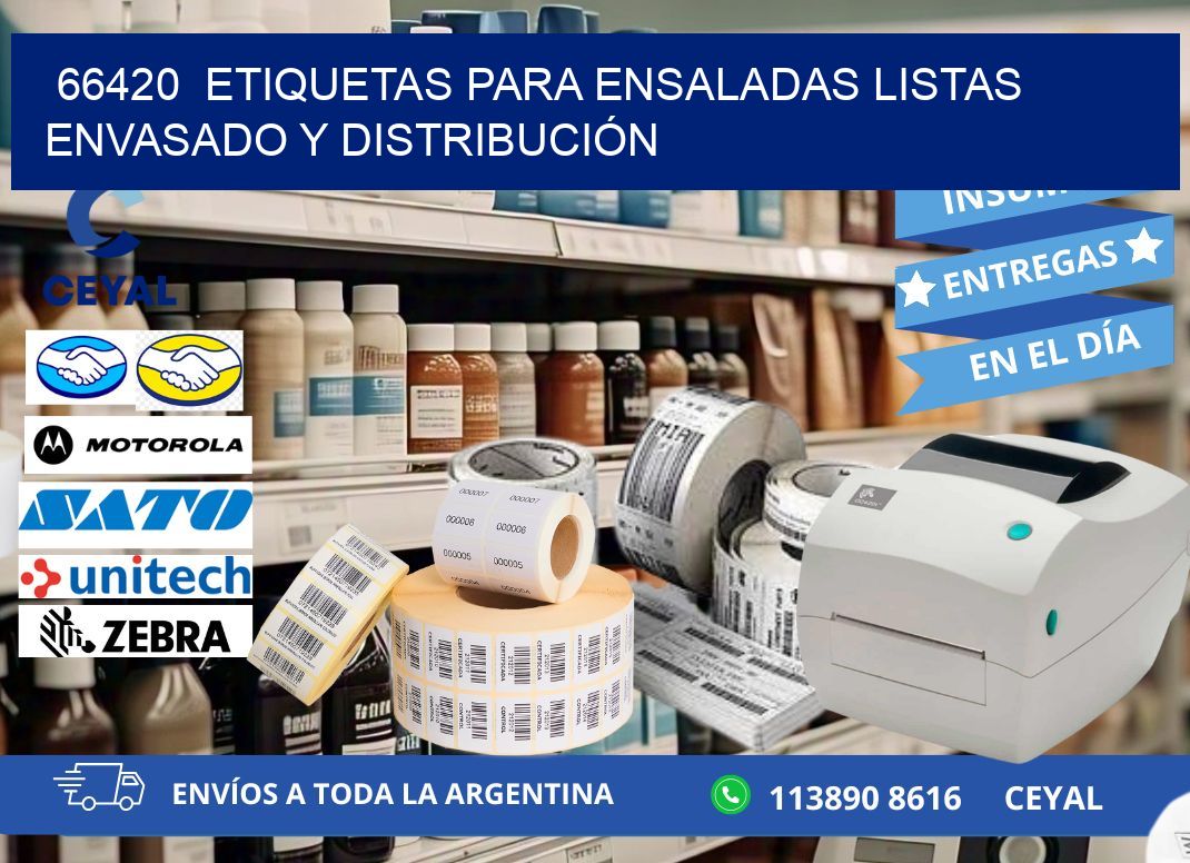 66420  ETIQUETAS PARA ENSALADAS LISTAS ENVASADO Y DISTRIBUCIÓN