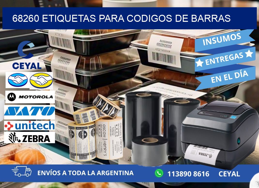 68260 ETIQUETAS PARA CODIGOS DE BARRAS