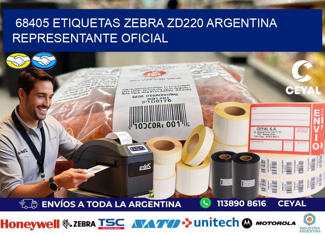 68405 etiquetas zebra zd220 argentina REPRESENTANTE OFICIAL