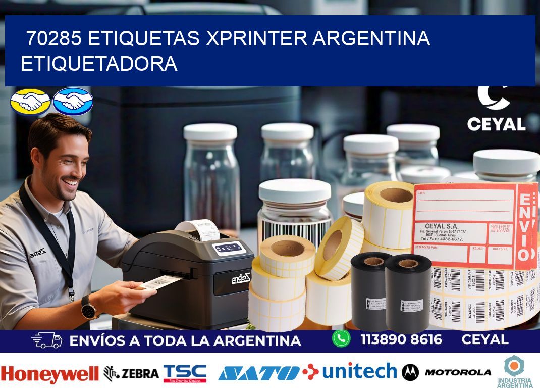 70285 etiquetas xprinter argentina ETIQUETADORA