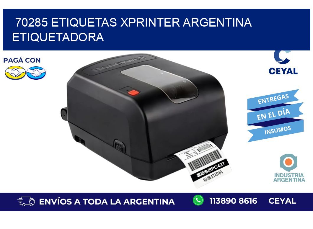 70285 etiquetas xprinter argentina ETIQUETADORA