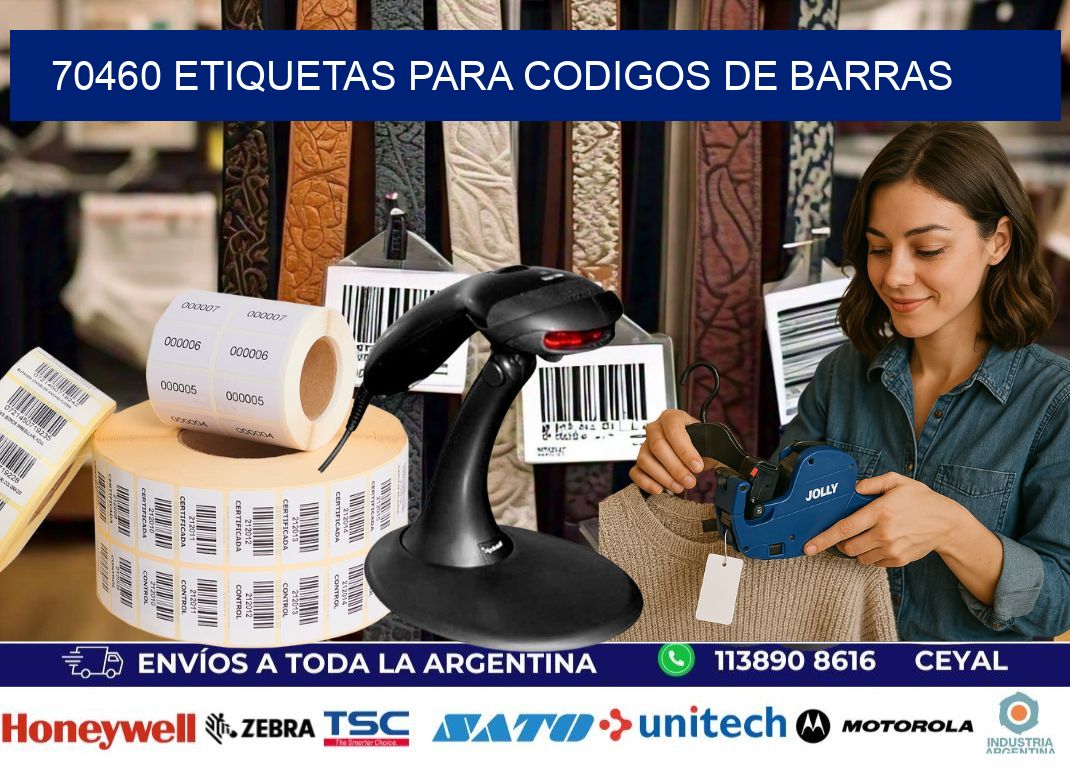 70460 ETIQUETAS PARA CODIGOS DE BARRAS