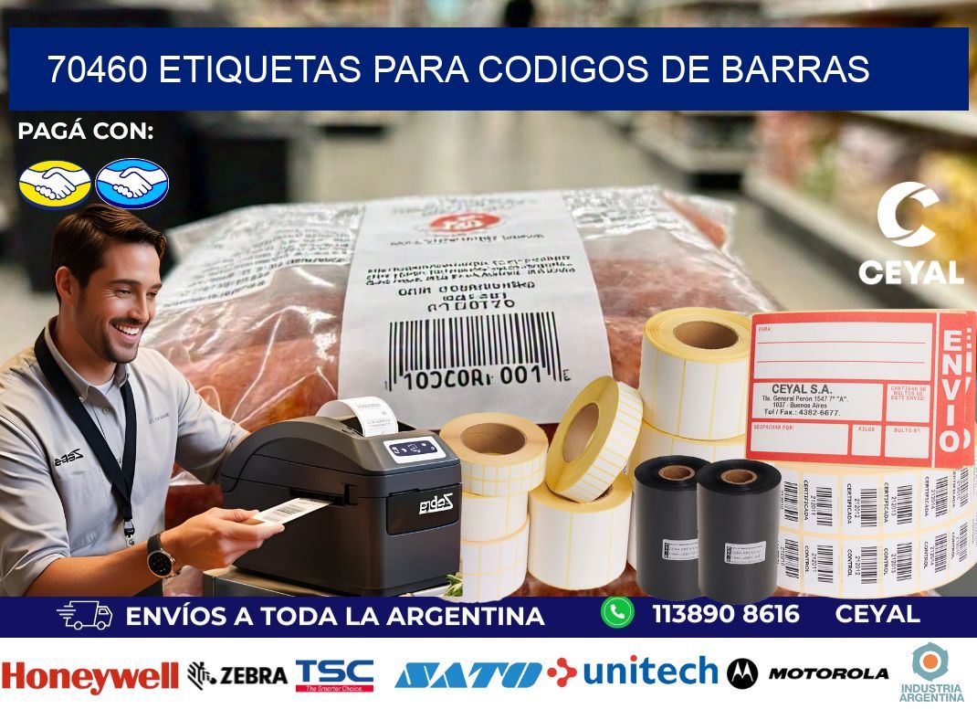 70460 ETIQUETAS PARA CODIGOS DE BARRAS