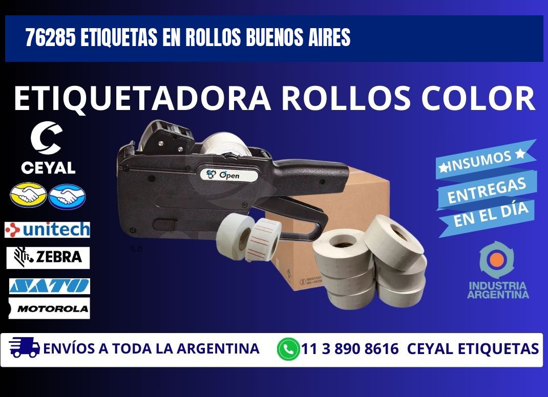 76285 ETIQUETAS EN ROLLOS BUENOS AIRES