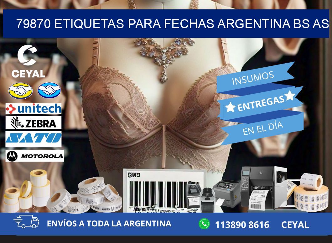 79870 ETIQUETAS PARA FECHAS ARGENTINA BS AS