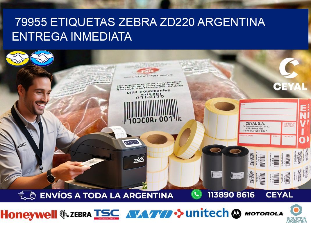 79955 etiquetas zebra zd220 ARGENTINA ENTREGA INMEDIATA