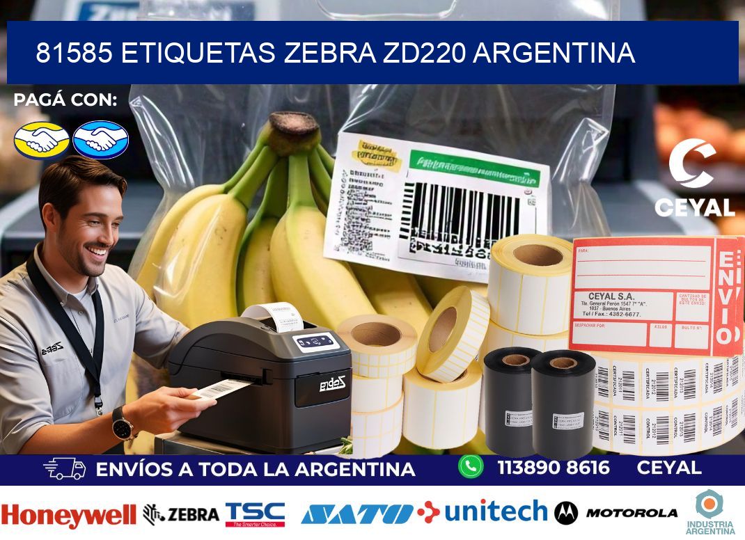 81585 etiquetas zebra zd220 argentina