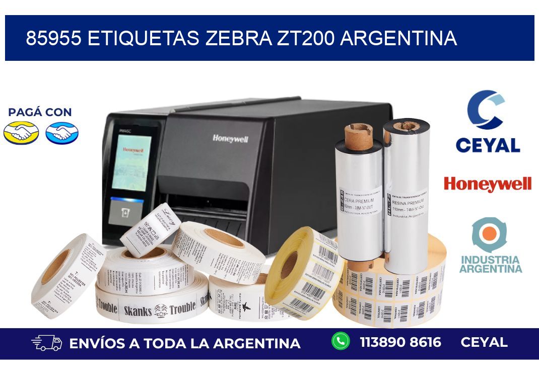 85955 etiquetas zebra zt200 argentina