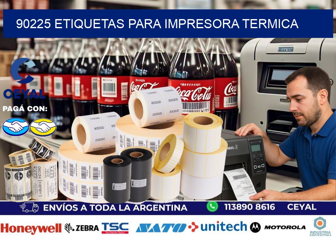 90225 ETIQUETAS PARA IMPRESORA TERMICA