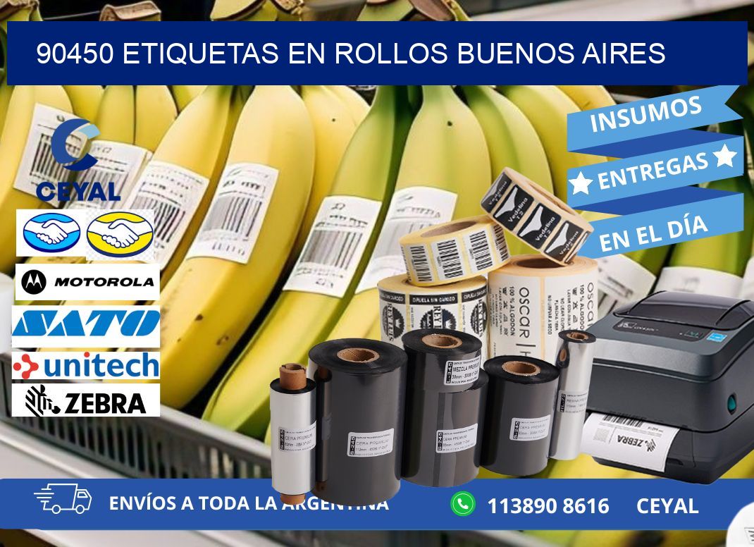 90450 ETIQUETAS EN ROLLOS BUENOS AIRES