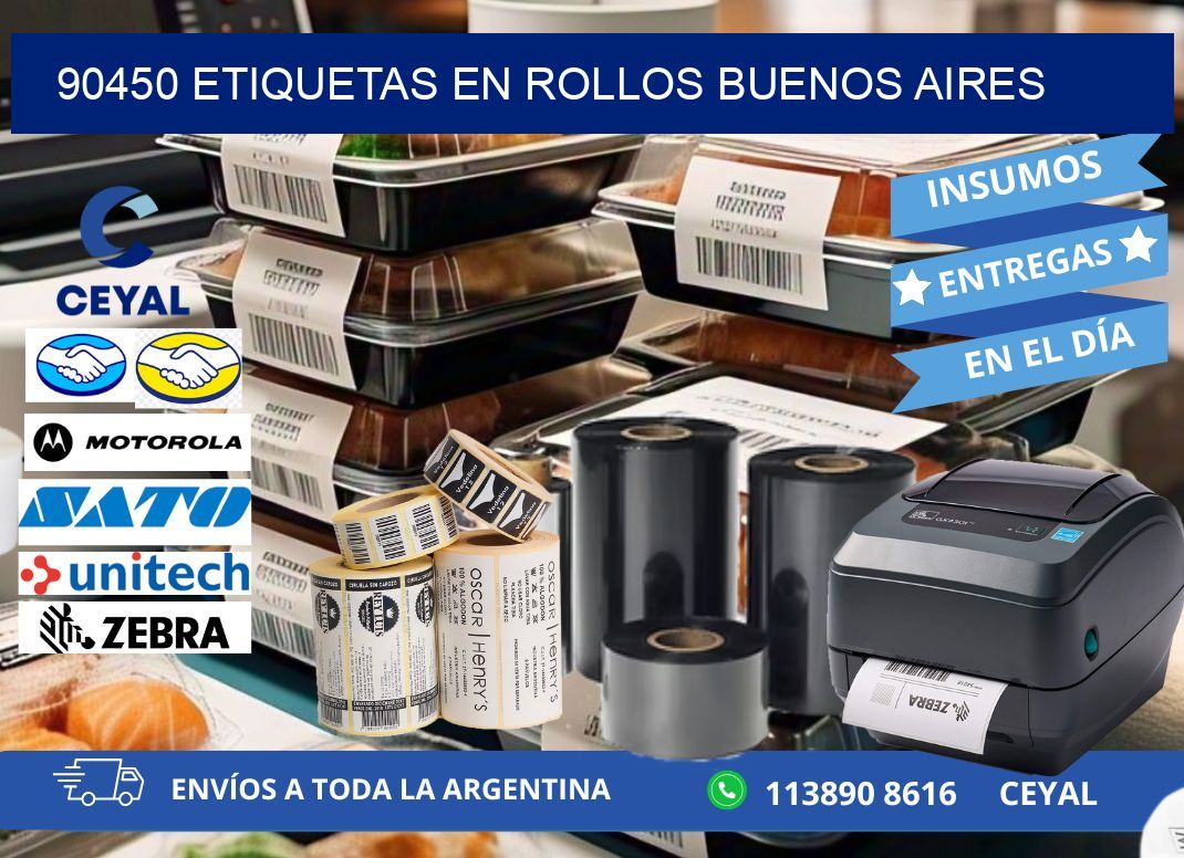 90450 ETIQUETAS EN ROLLOS BUENOS AIRES