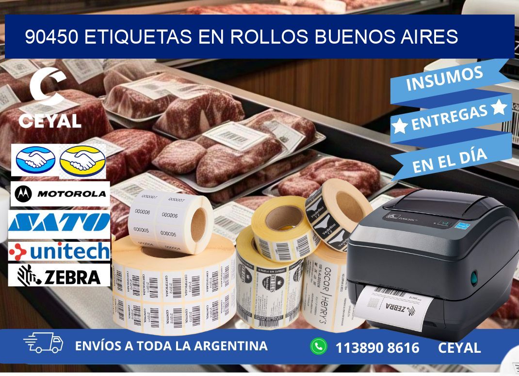 90450 ETIQUETAS EN ROLLOS BUENOS AIRES