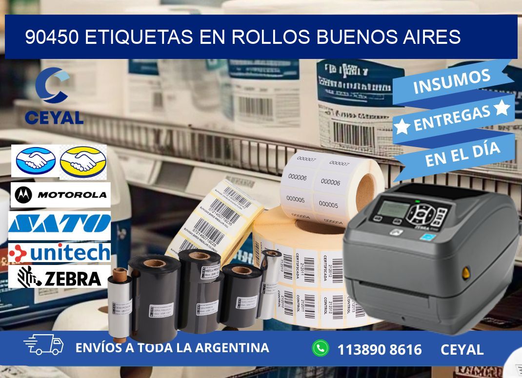 90450 ETIQUETAS EN ROLLOS BUENOS AIRES