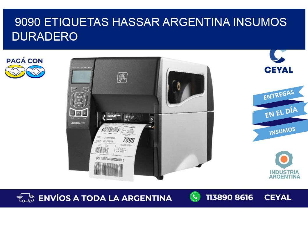 9090 etiquetas hassar argentina INSUMOS DURADERO