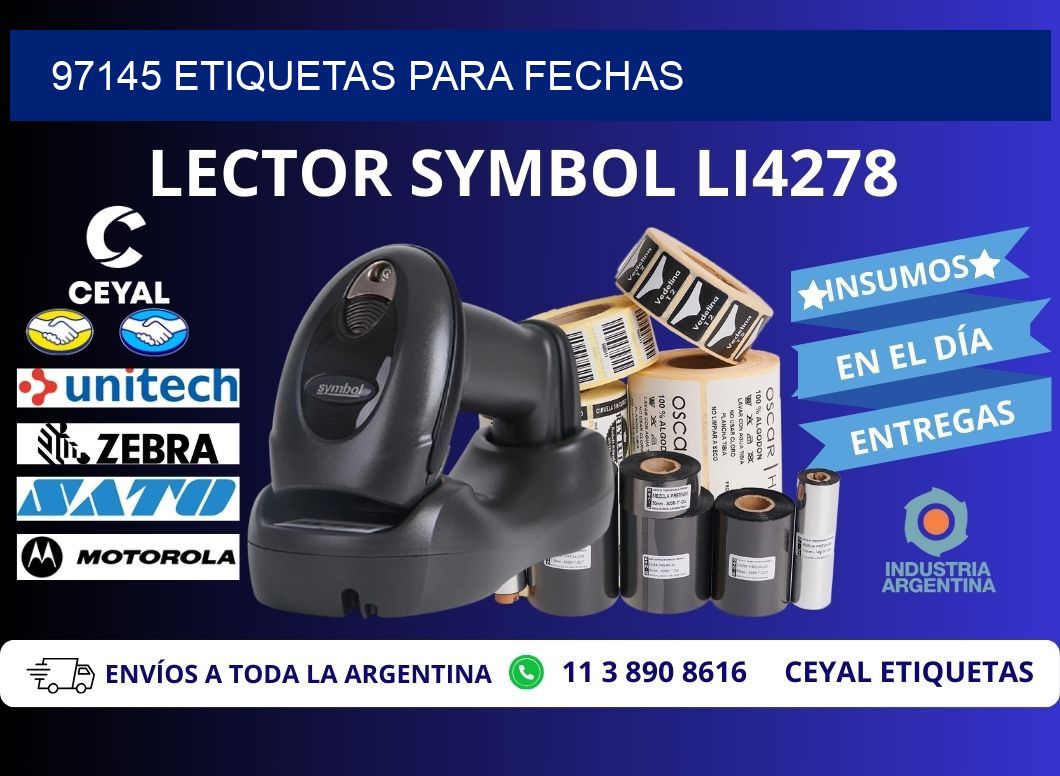 97145 ETIQUETAS PARA FECHAS