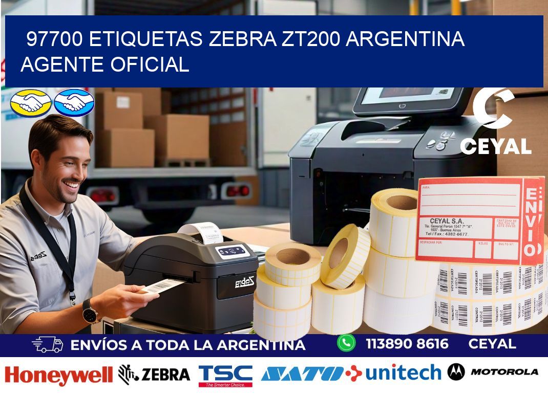 97700 etiquetas zebra zt200 argentina AGENTE OFICIAL