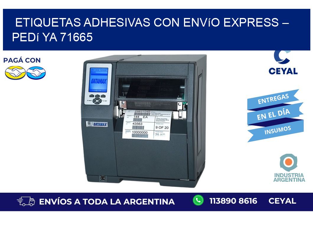 Etiquetas Adhesivas con Envío Express – Pedí Ya 71665