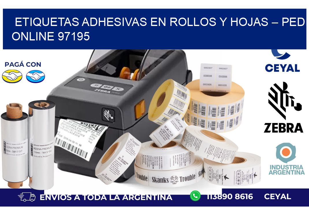 Etiquetas Adhesivas en Rollos y Hojas – Pedí Online 97195