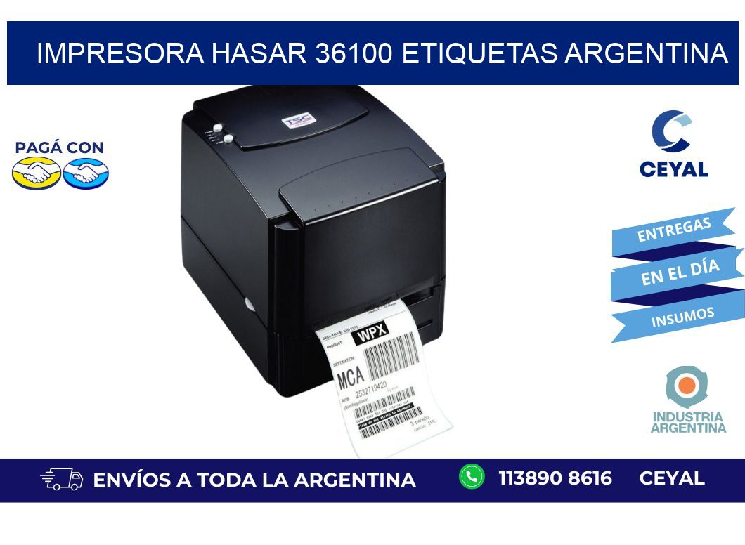 Impresora hasar 36100 etiquetas argentina