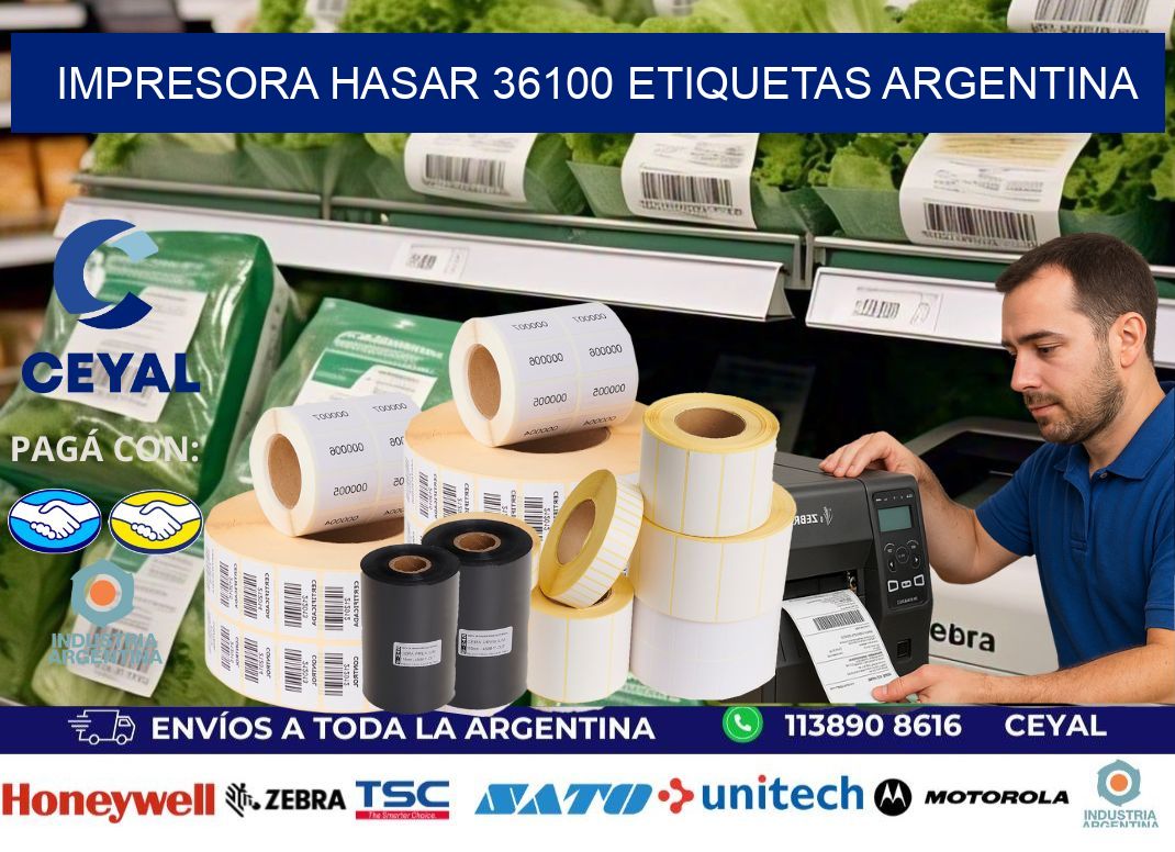 Impresora hasar 36100 etiquetas argentina
