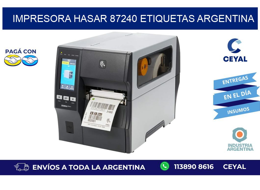 Impresora hasar 87240 etiquetas argentina