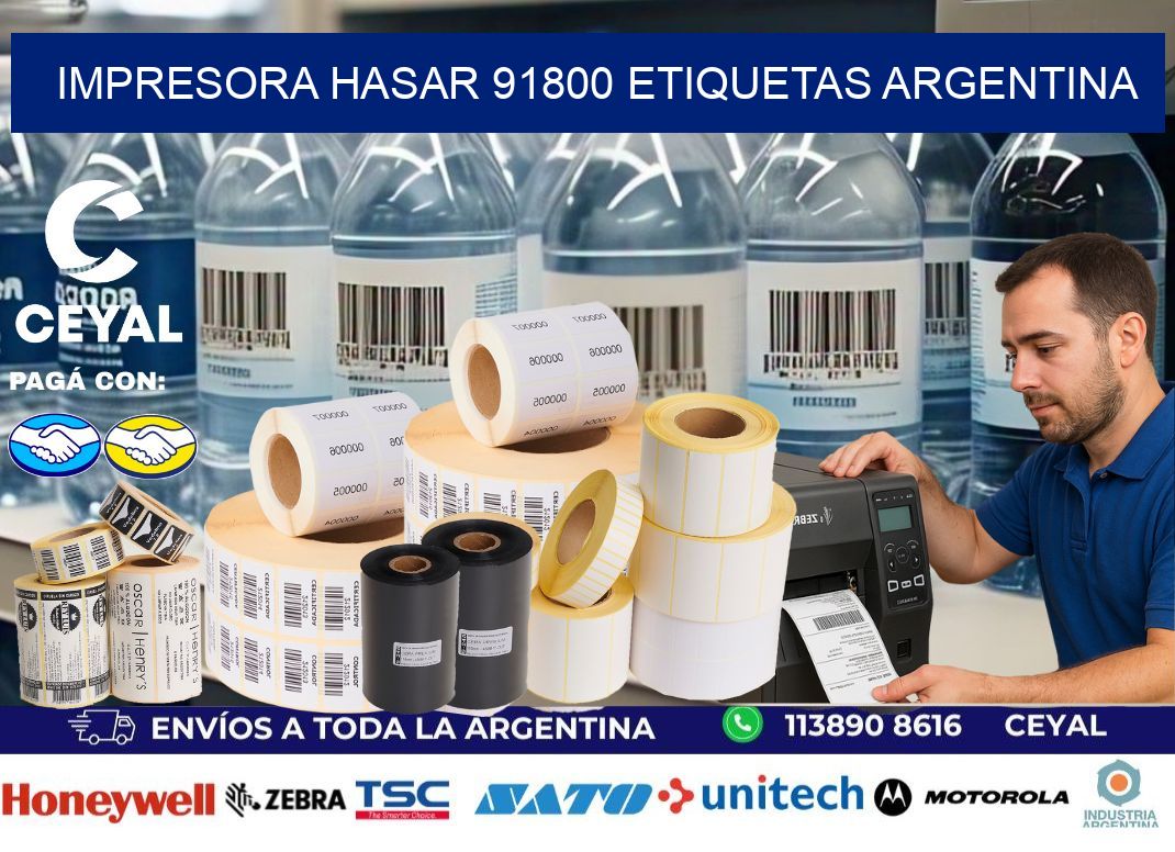 Impresora hasar 91800 etiquetas argentina