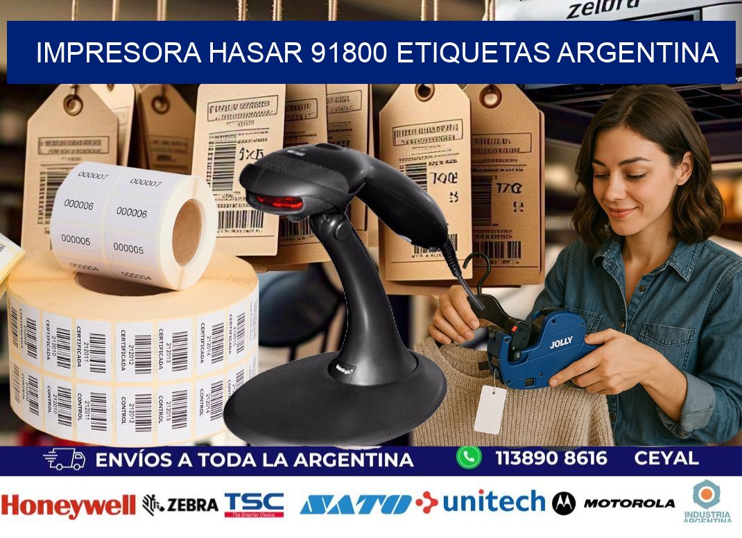 Impresora hasar 91800 etiquetas argentina