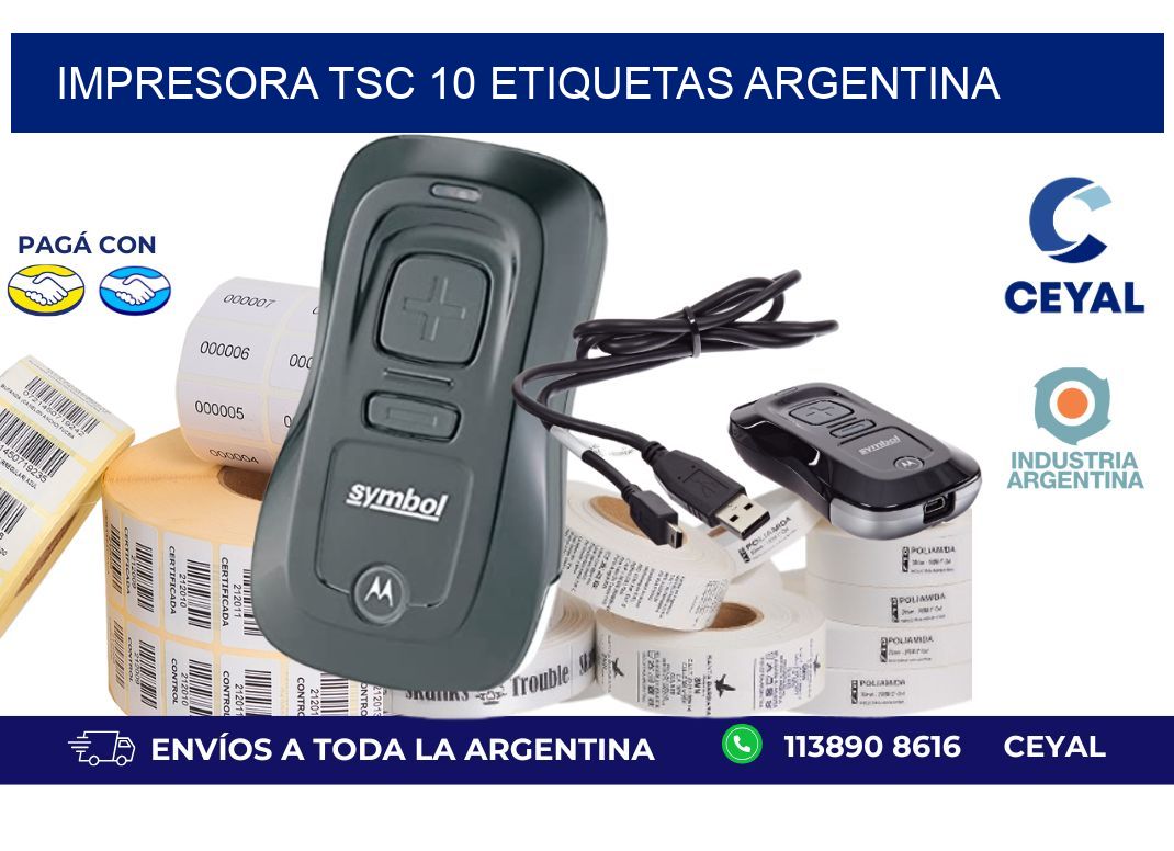 Impresora tsc 10 etiquetas argentina