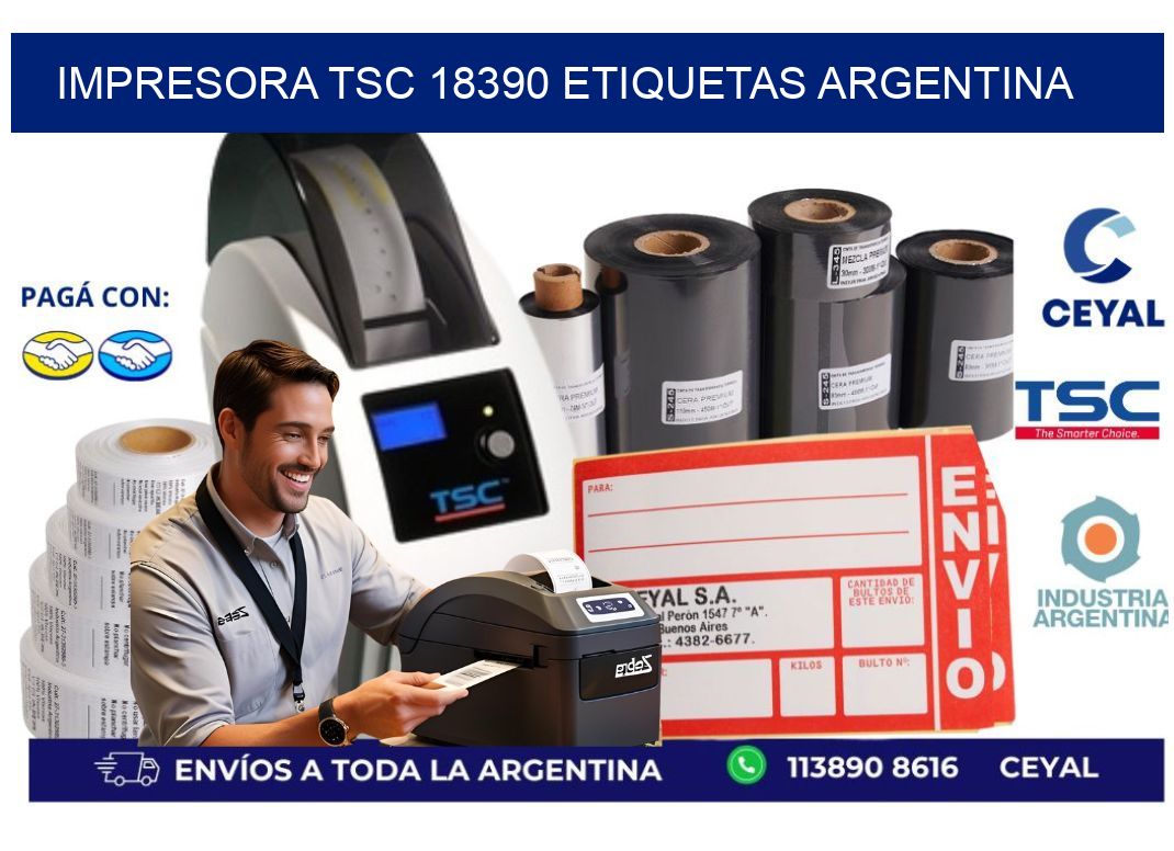 Impresora tsc 18390 etiquetas argentina