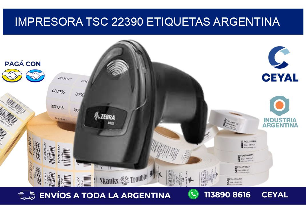 Impresora tsc 22390 etiquetas argentina