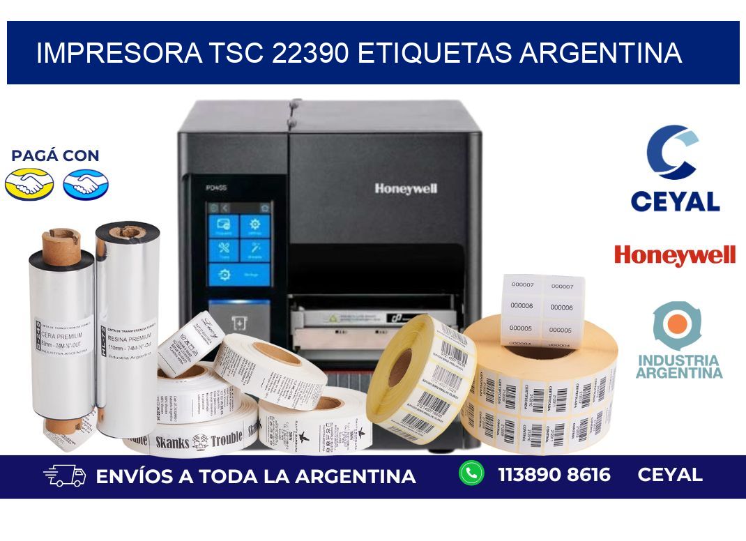 Impresora tsc 22390 etiquetas argentina