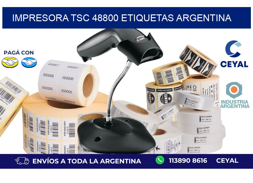 Impresora tsc 48800 etiquetas argentina