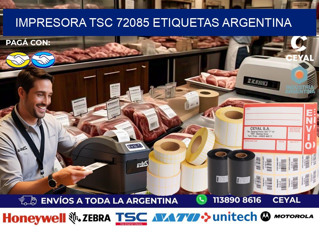 Impresora tsc 72085 etiquetas argentina