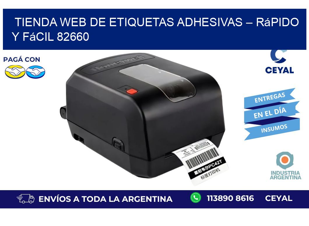 Tienda Web de Etiquetas Adhesivas – Rápido y Fácil 82660